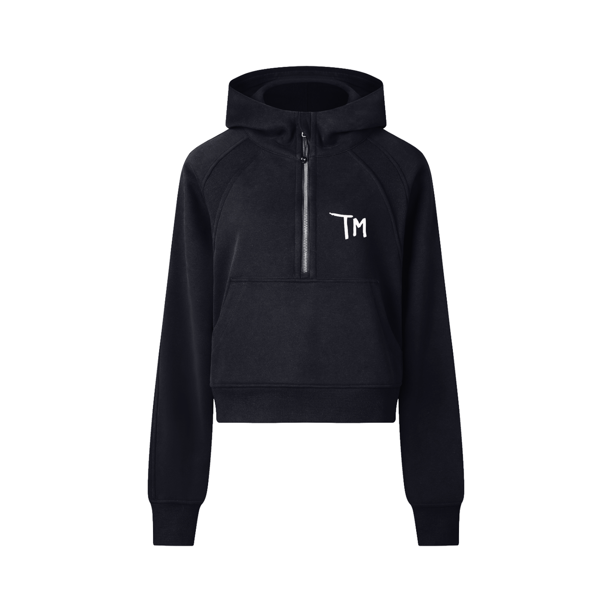 TM Cropped Half-Zip Hoodie