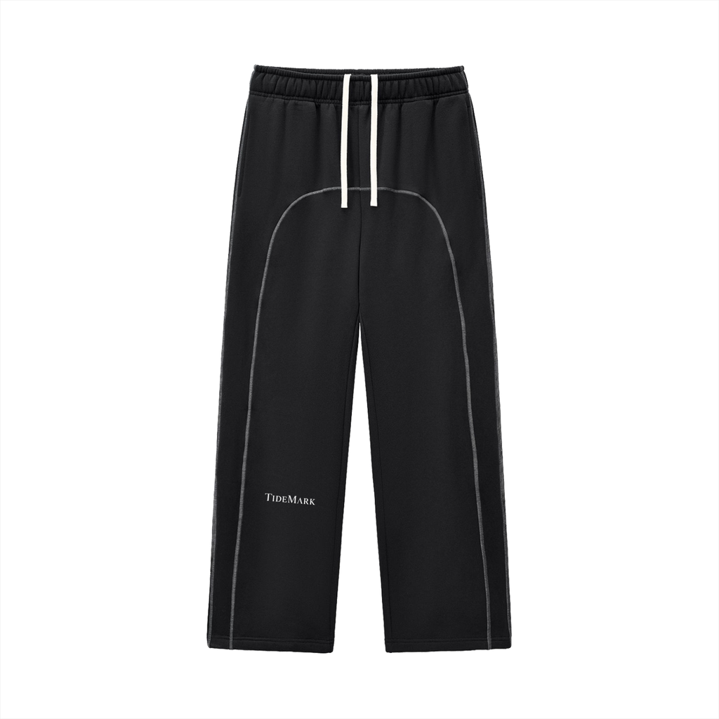 Contrast-Stitched Fleece Sweatpants
